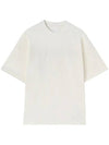 Logo Print Short Sleeve T-Shirt White - JIL SANDER - BALAAN 1