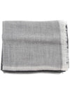 Cashmere Silk Muffler Grey - BRUNELLO CUCINELLI - BALAAN 2