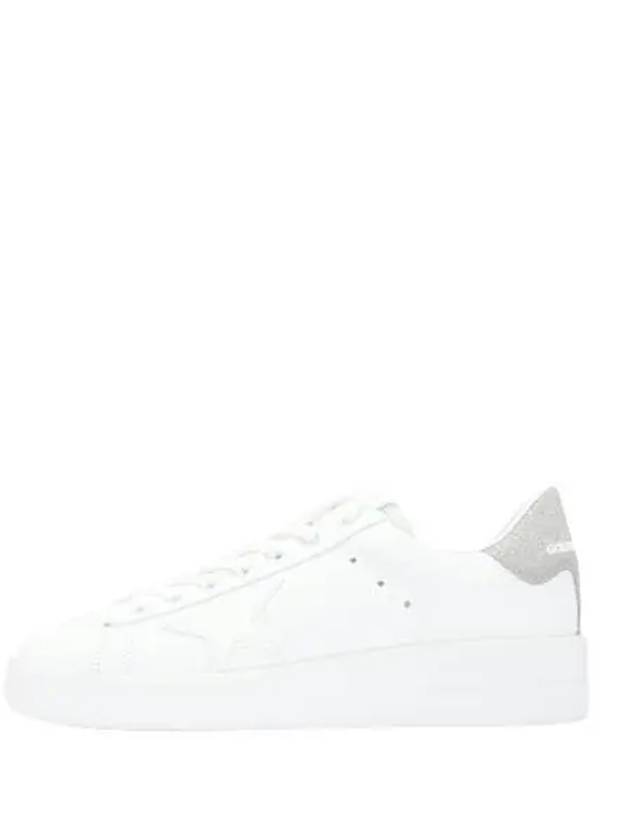 Pure Star Sneakers White Leather Glitter Tab Women s - GOLDEN GOOSE - BALAAN 1