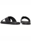 Jair Cross Strap Slider Sandals Black - BALLY - BALAAN.