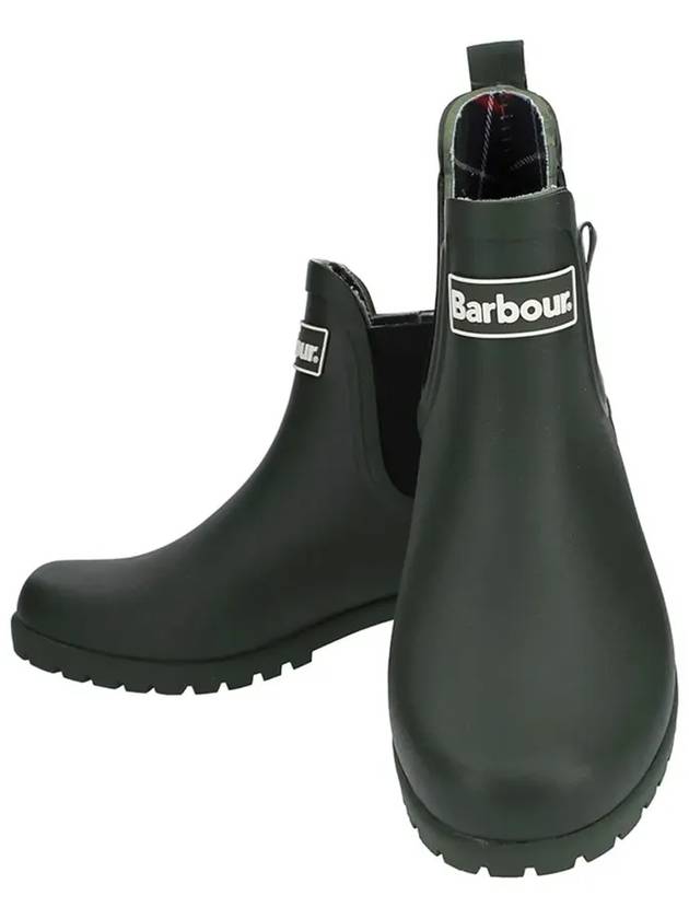 Wilton Wellington Chelsea Rain Boots Green - BARBOUR - BALAAN 5