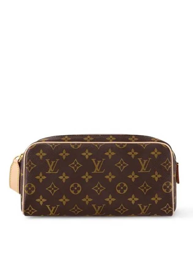 Dopp Kit Toilet Monogram Canvas Pouch Bag Brown - LOUIS VUITTON - BALAAN 3