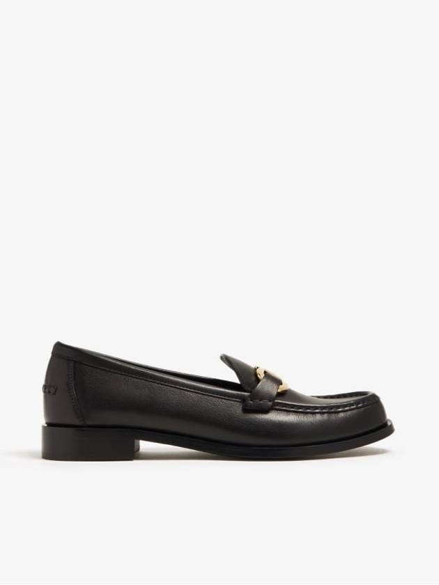 Gancini Ornament Loafers Black - SALVATORE FERRAGAMO - BALAAN 2