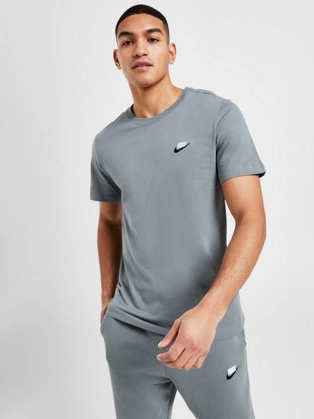 Sportswear Club Short Sleeve T-Shirt Grey - NIKE - BALAAN 6