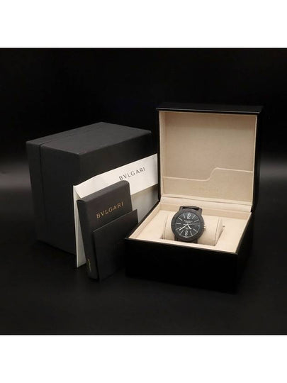 Black 40MM Automatic Carbon Roman Watch BB40CL - BVLGARI - BALAAN 2