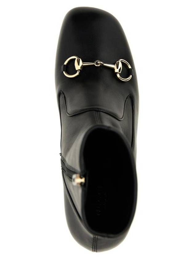 Women's Horsebit Ankle Boots Black - GUCCI - BALAAN 5