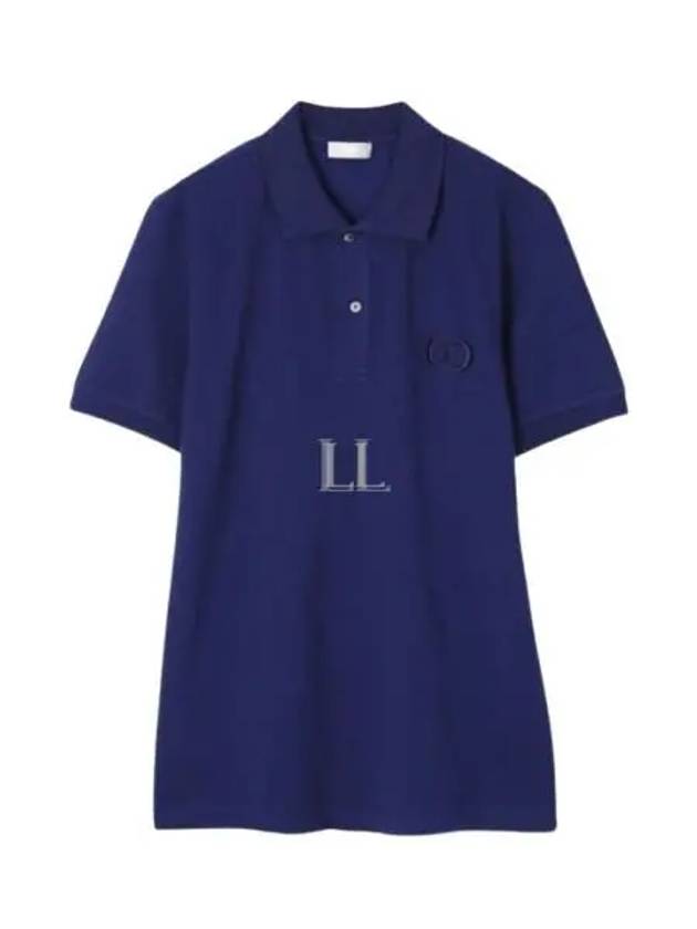 CD Icon Cotton Polo Shirt Navy - DIOR - BALAAN 2