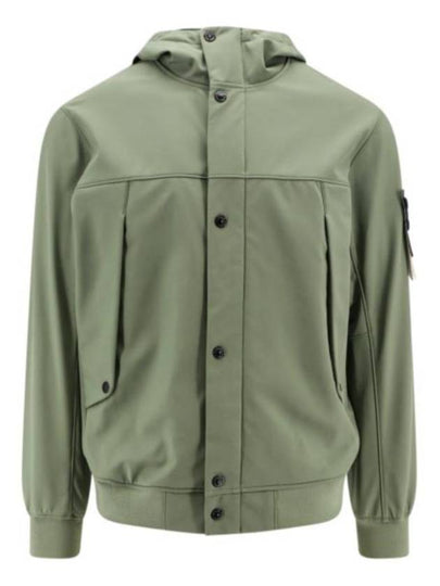 Light Soft Shell R E Dye Technology In Recycled Polyester Hooded Jacket Green - STONE ISLAND - BALAAN 2