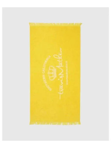 TRAVISMATHEW Unisex Beach Towel Mustard - TRAVIS SCOTT - BALAAN 1