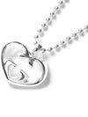 GG Heart Necklace YBB246487001 Silver - GUCCI - BALAAN 3