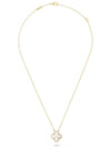 Van Cleef  Arpels Vintage Alhambra Pendant Necklace Yellow Gold White VCARA45900 - VANCLEEFARPELS - BALAAN 2