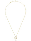 Vintage Alhambra Pendant Necklace Gold White - VANCLEEFARPELS - BALAAN 3