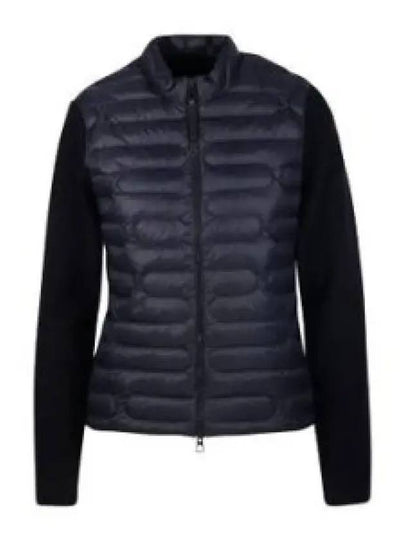 Padded Cotton Zip Up Cardigan Black - MONCLER - BALAAN 2