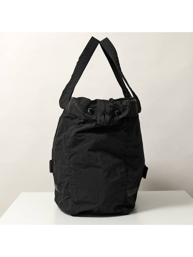 Plain Paper Touch Duffel Bag Black - CP COMPANY - BALAAN 3