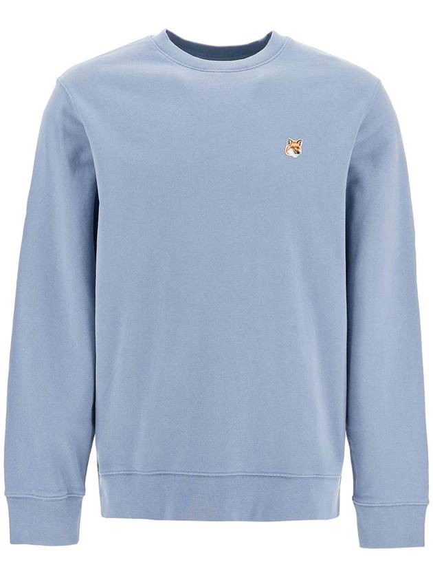 Fox Head Patch Regular Sweatshirt Blue - MAISON KITSUNE - BALAAN 2