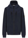 Kids Wappen Patch Soft Shell Zip Up Hoodie Navy - STONE ISLAND - BALAAN 2