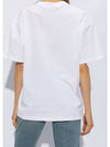 Relaxed Power of Sun Cotton Short Sleeve T-Shirt White B0481010388 - GANNI - BALAAN 6