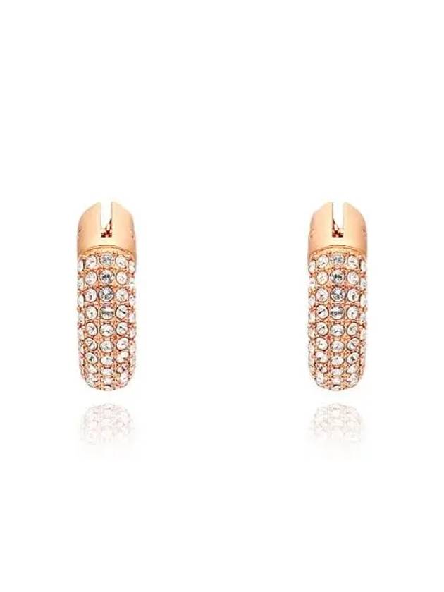 Dextera Hoop Earrings Rose Gold - SWAROVSKI - BALAAN 3