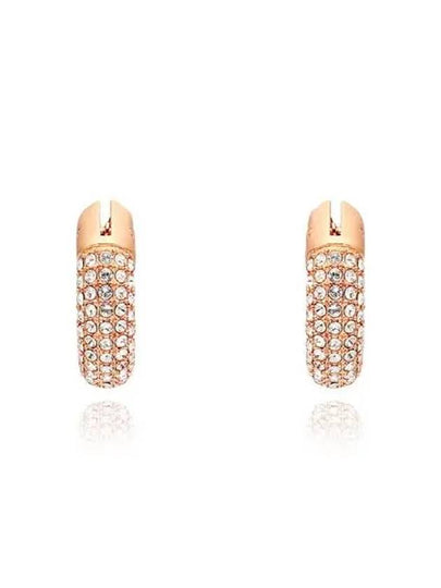 Dextera Hoop Earrings Rose Gold - SWAROVSKI - BALAAN 2