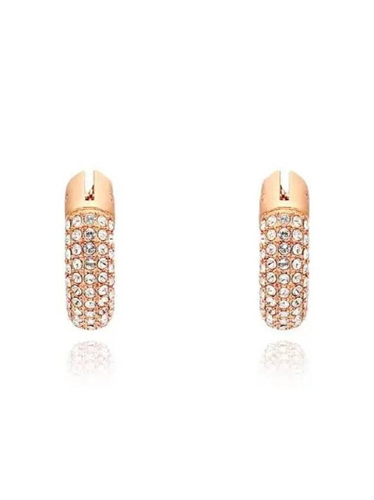 Dextera Hoop Earrings Rose Gold - SWAROVSKI - BALAAN 2