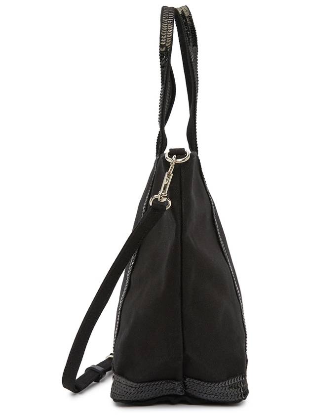 Canvass Cabas Tote Bag Black - VANESSA BRUNO - BALAAN 4