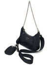 1BH204 Re edition 2005 Nylon Saffiano Chain Shoulder Bag - PRADA - BALAAN 2