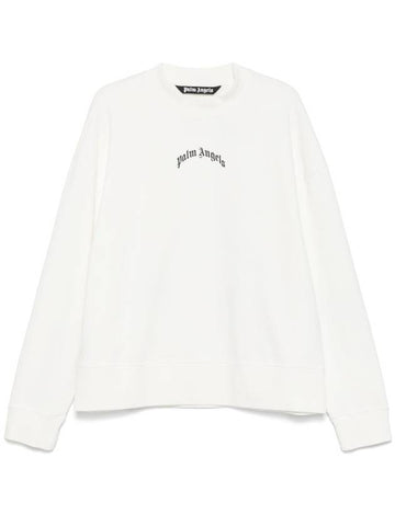 Palm Angels Back Curved Logo Crew Clothing - PALM ANGELS - BALAAN 1