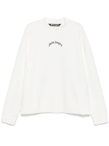 Palm Angels Back Curved Logo Crew Clothing - PALM ANGELS - BALAAN 1