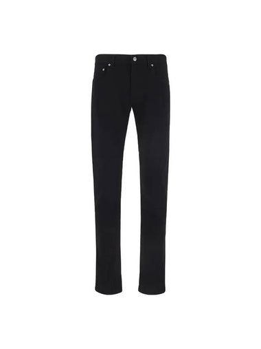 Back Pocket Embroidered Logo Slim Jeans Black - ALEXANDER MCQUEEN - BALAAN 1