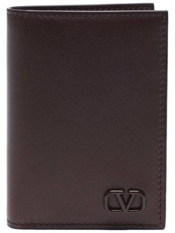 Men's V Logo Signature Half Wallet - VALENTINO - BALAAN 1