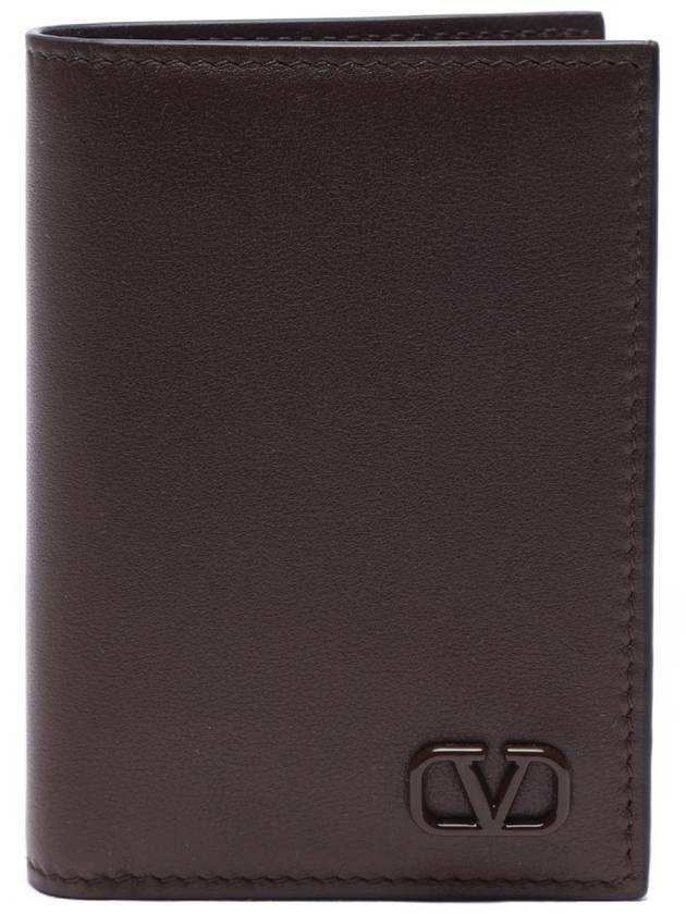 Men's V Logo Signature Half Wallet - VALENTINO - BALAAN 1