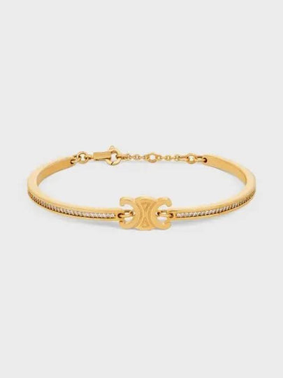 Triomphe Articulated Sparkle Strass Bracelet Gold - CELINE - BALAAN 2