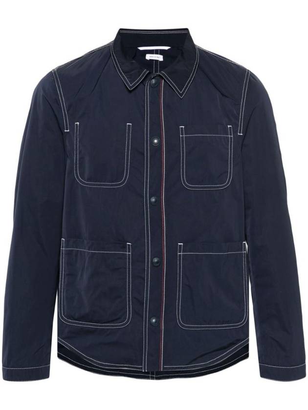 Tech Utility Jacket Navy - THOM BROWNE - BALAAN 1