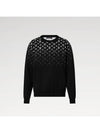 Gradient Cotton Crew Neck Knit Top Black - LOUIS VUITTON - BALAAN 2