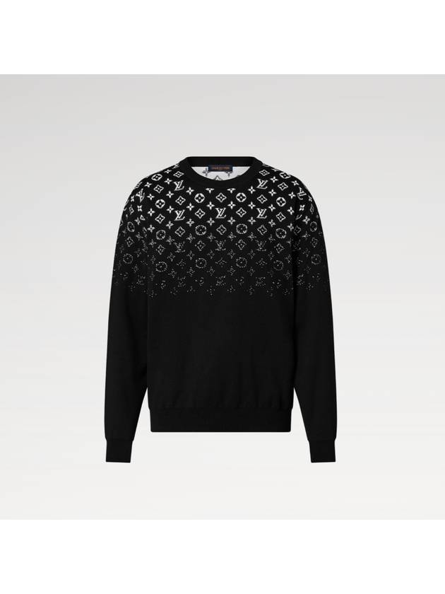 Gradient Cotton Crew Neck Knit Top Black - LOUIS VUITTON - BALAAN 2