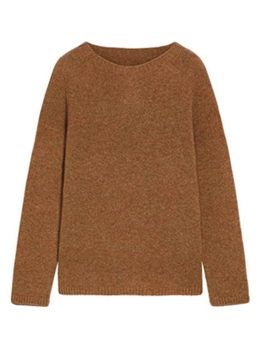 Georg Sweater Wool Cashmere Nylon Blend Camel Brown S 93660823600 003 GEORG - MAX MARA - BALAAN 1