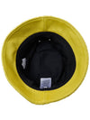 Intrecciato Leather Bucket Hat Yellow - BOTTEGA VENETA - BALAAN.