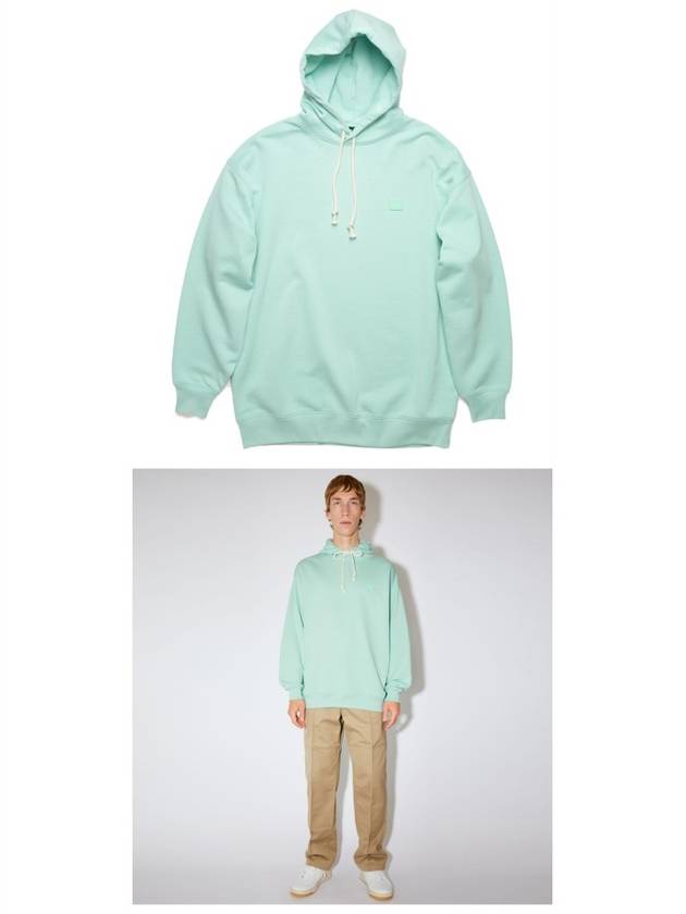 Face Patch Hoodie Light Blue - ACNE STUDIOS - BALAAN 5