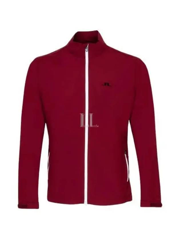 Men's Ash Light Packable Jacket Cabernet - J.LINDEBERG - BALAAN 2