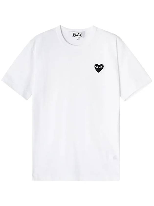 Black Heart Wappen Short Sleeve T-Shirt White - COMME DES GARCONS - BALAAN 5