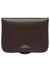 Josh Leather Coin Wallet Dark Brown - A.P.C. - BALAAN 2