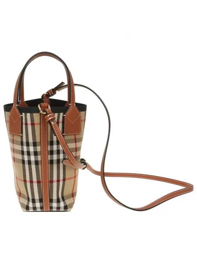 Mini London Tote Bag Archive Beige - BURBERRY - BALAAN 3