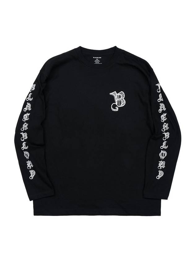 BBD Sketch Logo Long T Shirt Black - BLACKBLOND - BALAAN 1