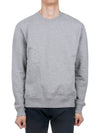 Embroidered Heart Logo Sweatshirt Grey - AMI - BALAAN 2