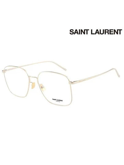 Eyewear Square Metal Eyeglasses Gold - SAINT LAURENT - BALAAN 2