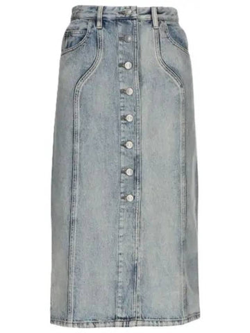 VESNA JU0073FB B1H02E 30LU long denim skirt - ISABEL MARANT - BALAAN 1