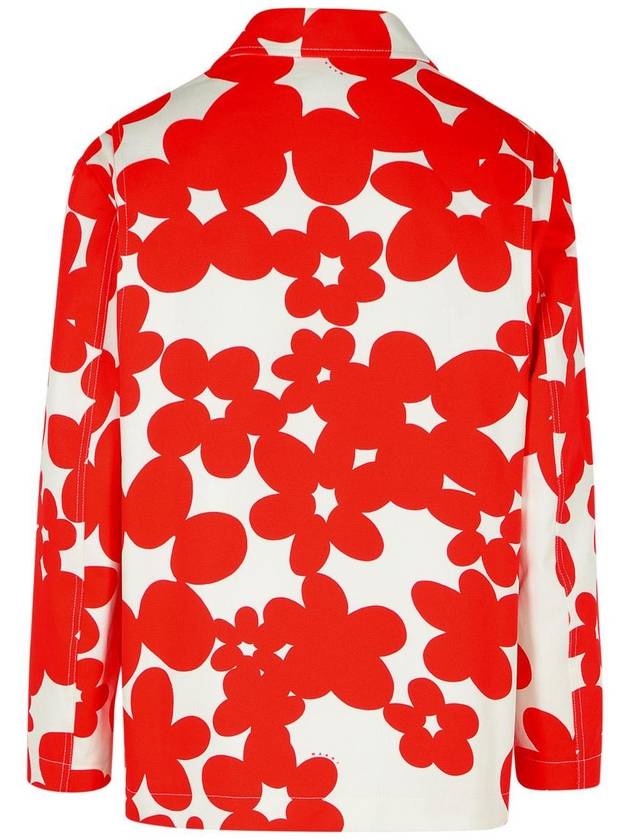 Marni Red Cotton Jacket - MARNI - BALAAN 3