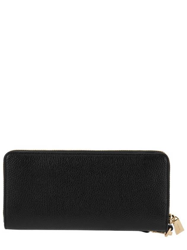 Pebbled Leather Continental Wrislet Long Wallet Black - MICHAEL KORS - BALAAN 4