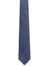 Gator Silk Tie Navy - SALVATORE FERRAGAMO - BALAAN 2