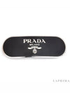 Round Metal Hair Clip Black - PRADA - BALAAN 4